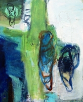 Greenscape with 4 souls  120x100 2011